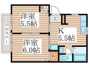 グランシ－ドの物件間取画像